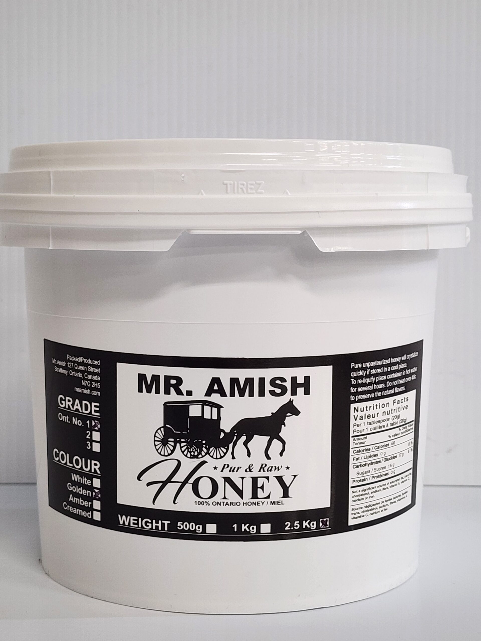 3kg Pail Raw Golden Liquid Honey
