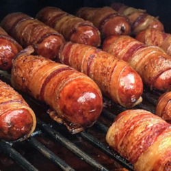 Bacon Wrapped Sausages