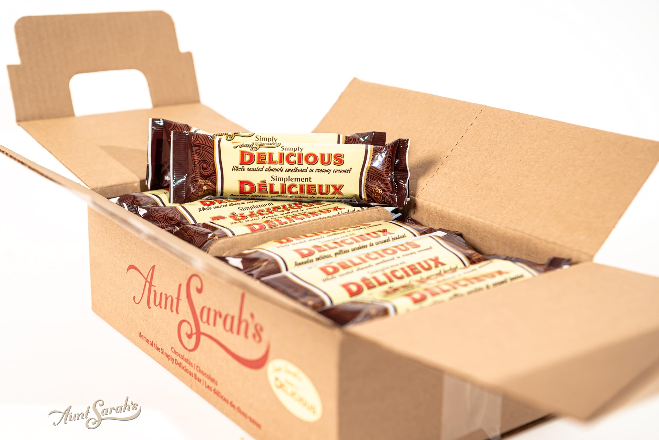 Aunt Sarah's Simply Mint Chocolate Bars Bulk Case 30 x 70g